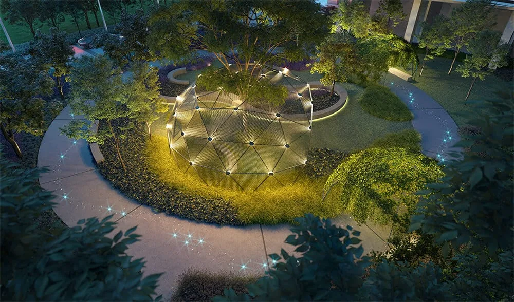 Level 1 Aurora Garden landscaped grounds, M Aurora