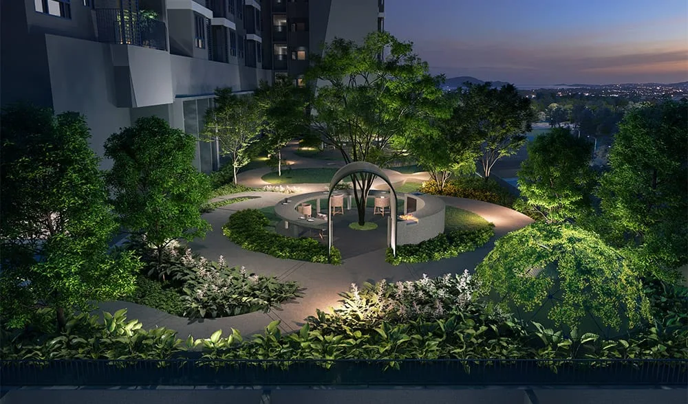 Urban glamping deck facility, M Aurora