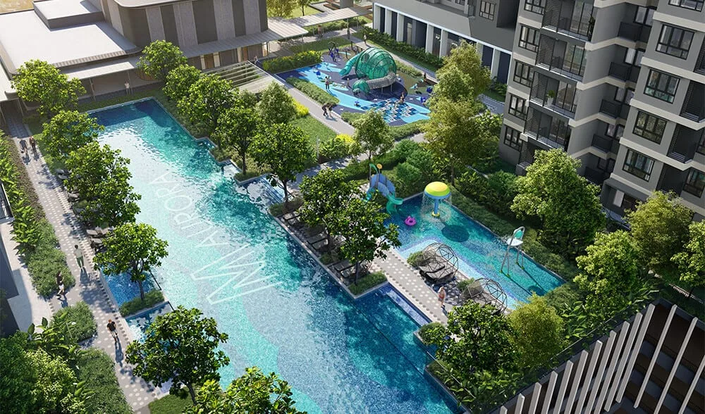 50 metre lap pool on the Level 8 resort deck, M Aurora